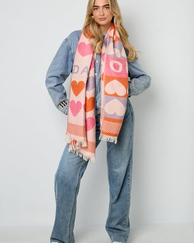 Sjaal met hartjes