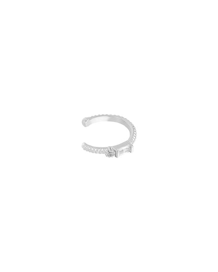 Earcuff Special stone Zilver Koper
