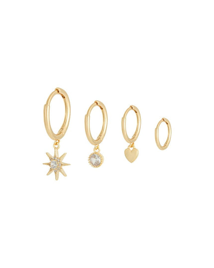 Oorbellen Set Sparkle Away Zilver Koper