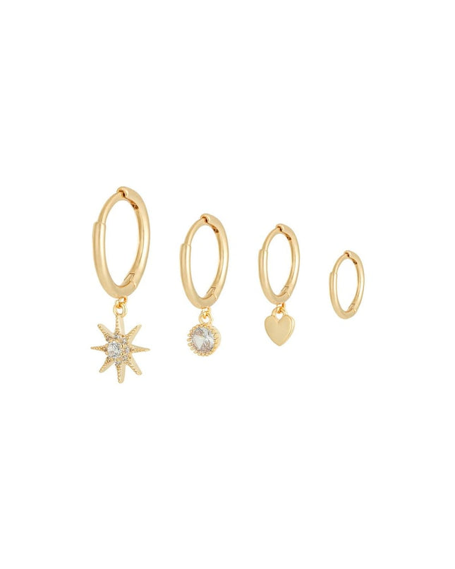 Oorbellen Set Sparkle Away Zilver Koper