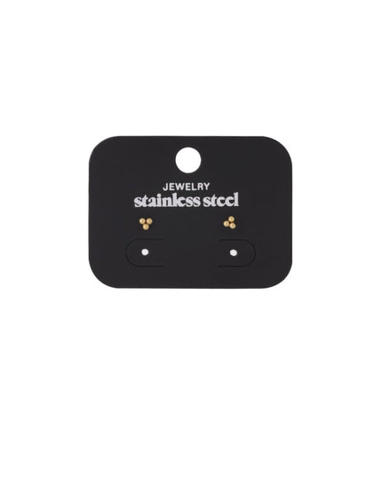 Oorbellen Triple Bullet Zilver Stainless Steel