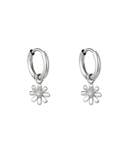 Oorbellen Little Daisy Zilver Stainless Steel