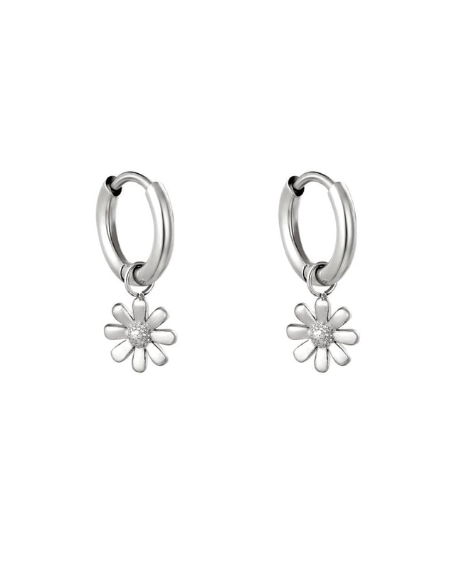 Oorbellen Little Daisy Zilver Stainless Steel