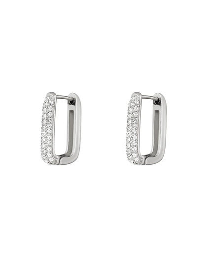 Oorbellen Shimmer Spark Large Goud kleur Stainless Steel