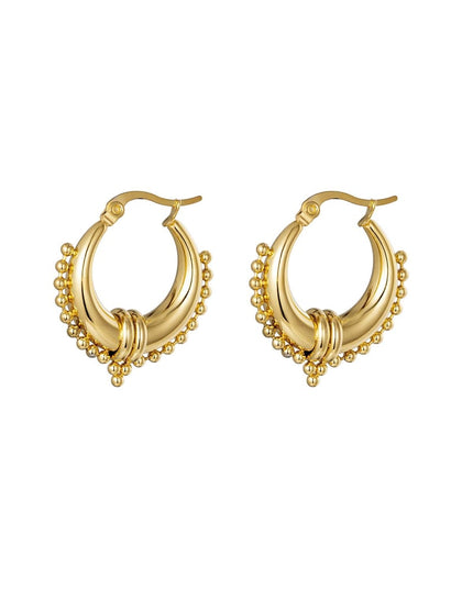 Oorbellen Saraswati Goud kleur Stainless Steel