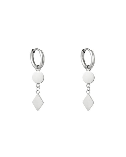 Oorbellen Geometry Goud kleur Stainless Steel