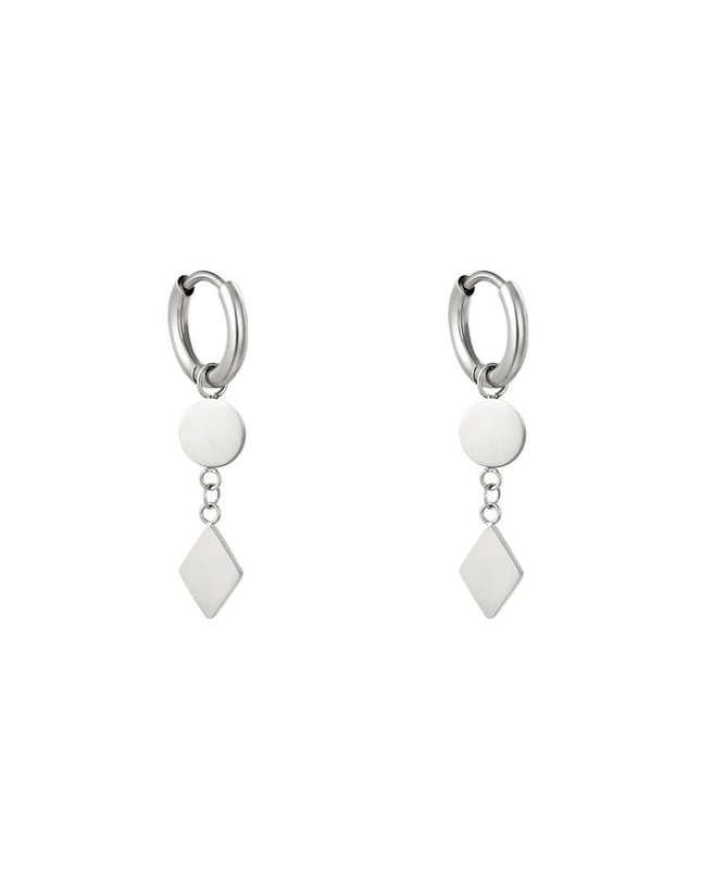 Oorbellen Geometry Goud kleur Stainless Steel