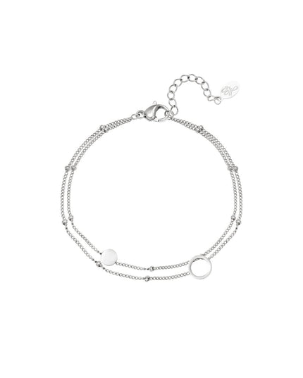 Armband Karma Goud kleur Stainless Steel