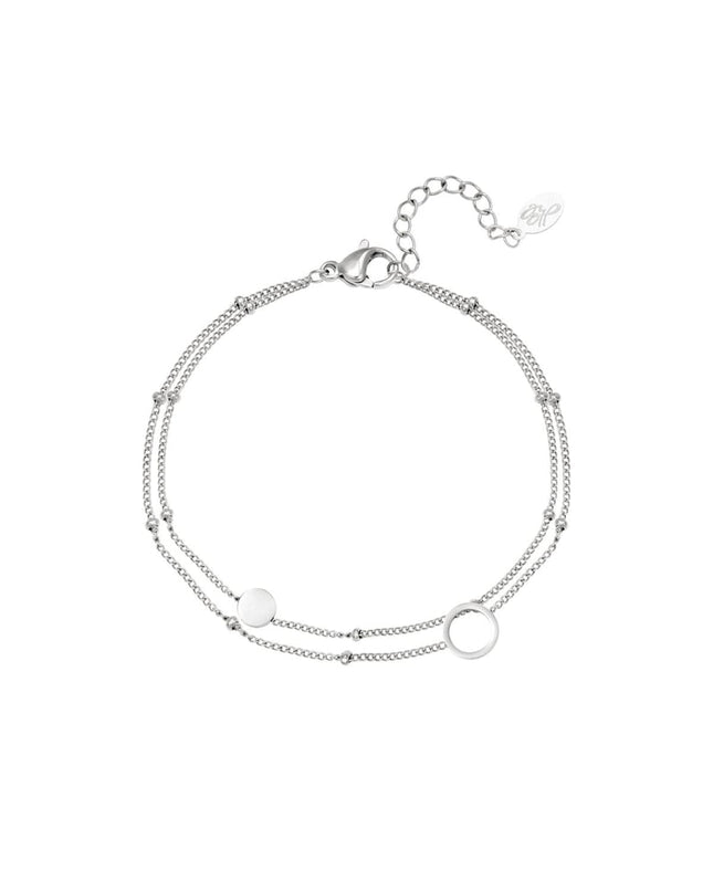 Armband Karma Goud kleur Stainless Steel