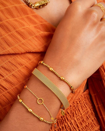 Roestvrij stalen armband Goud kleur Stainless Steel