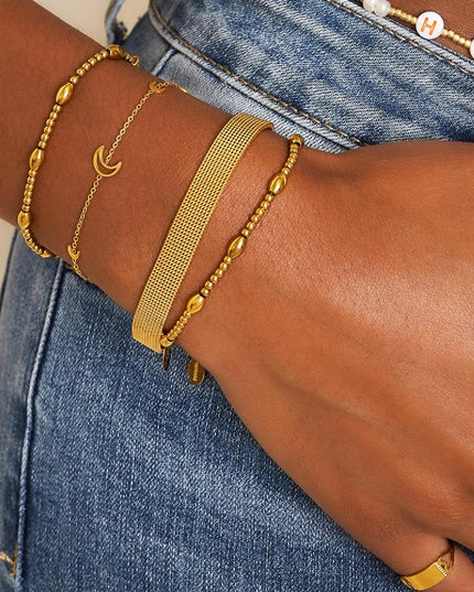 Roestvrij stalen armband Goud kleur Stainless Steel