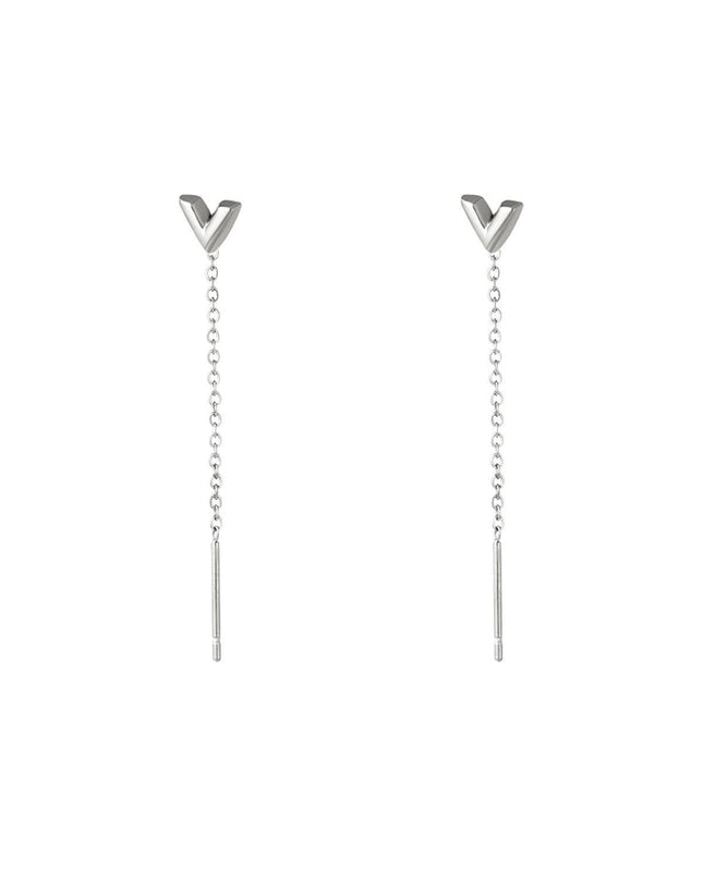 Roestvrij stalen ketting oorbellen pijl Goud kleur Stainless Steel