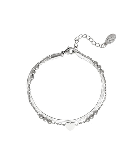 Armband met meerdere schakels Goud kleur Stainless Steel