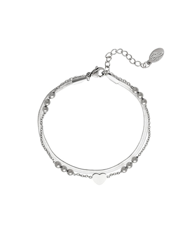 Armband met meerdere schakels Goud kleur Stainless Steel