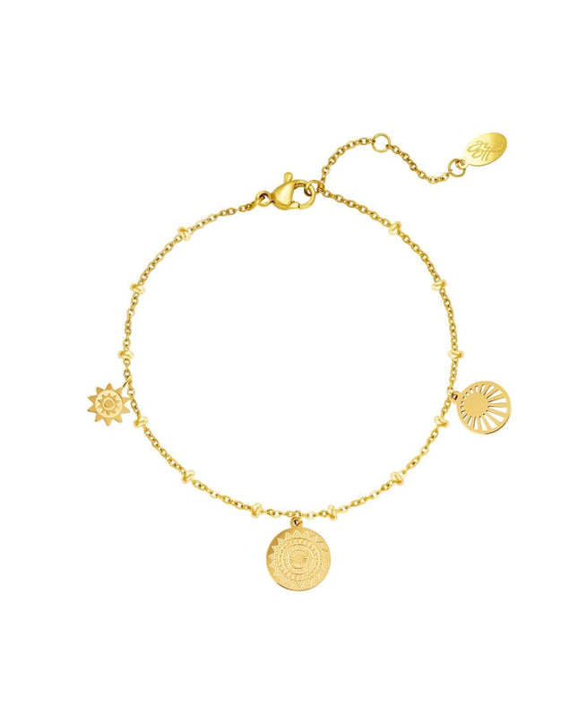 Armband universum Goud kleur Stainless Steel