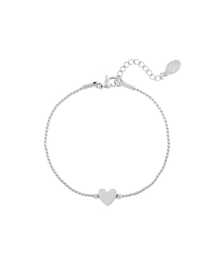 Roestvrij stalen armband hart Goud kleur Stainless Steel