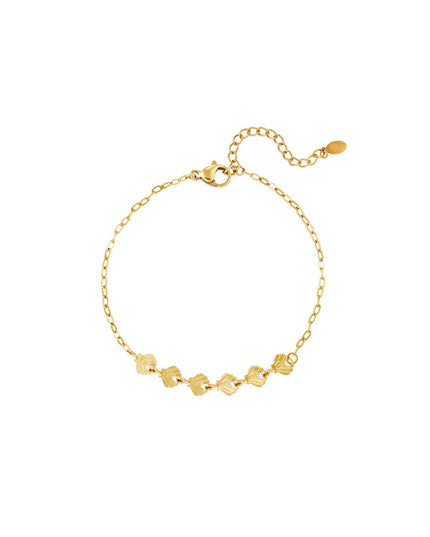 Zeeschelp armband - Strandcollectie Goud kleur Stainless Steel