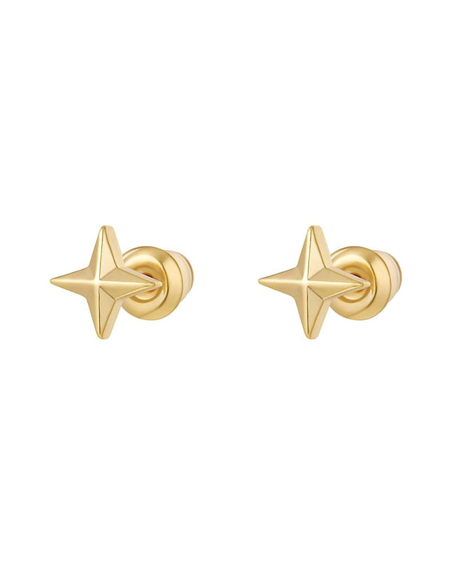 Oorstuds ster - Sparkle collectie Goud kleur Koper