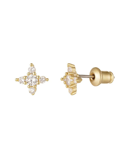 Oorstuds ster - Sparkle collectie Goud kleur Koper