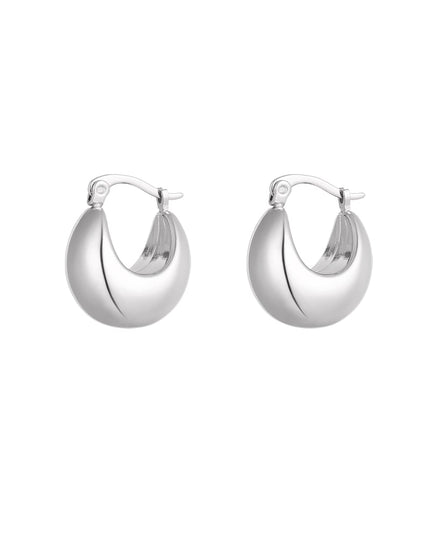 grove halve maan mini oorbellen