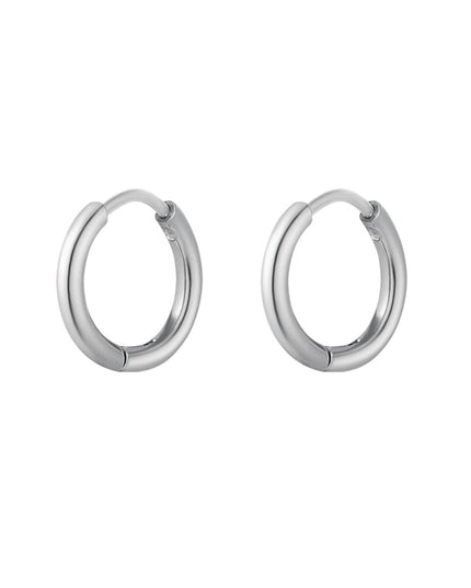 Creolen simpel XS Zilver Stainless Steel