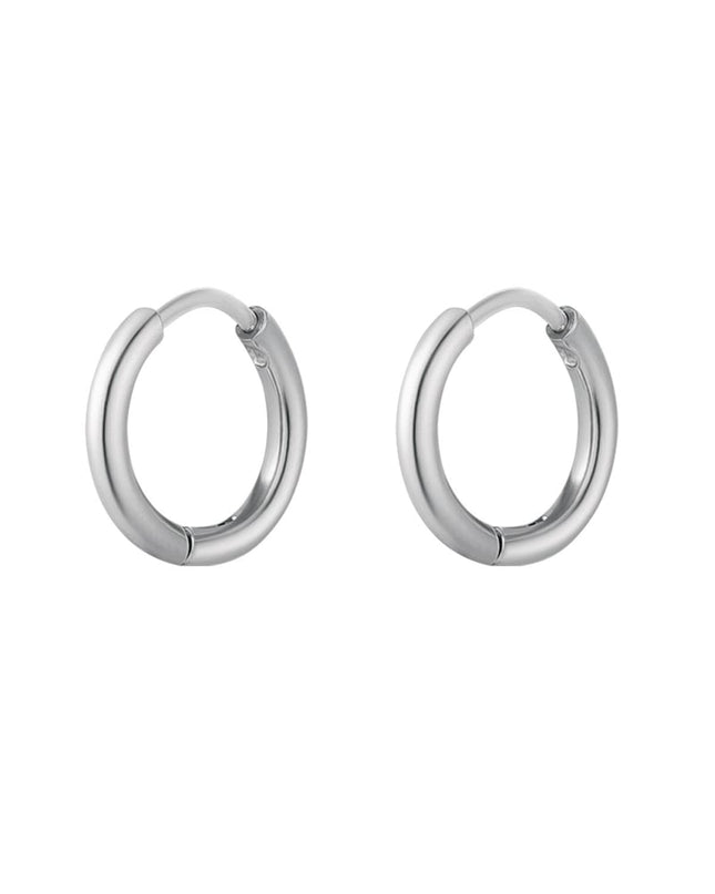 Creolen simpel XS Zilver Stainless Steel