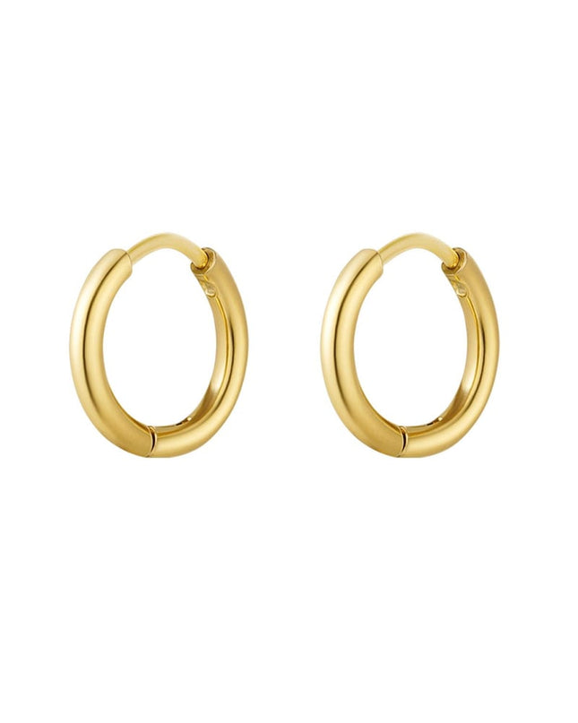 Creolen simpel XS Zilver Stainless Steel