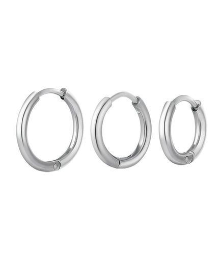 Creolen simpel set Goud kleur Stainless Steel