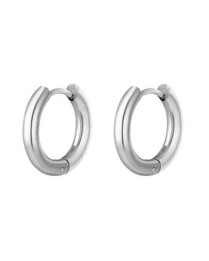 Creolen simpel L Goud kleur Stainless Steel