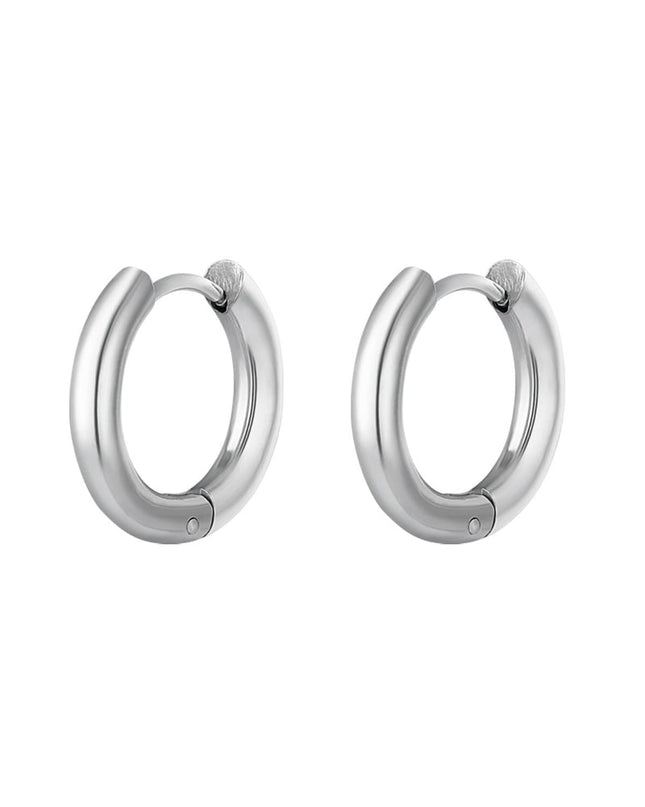 Creolen simpel L Goud kleur Stainless Steel