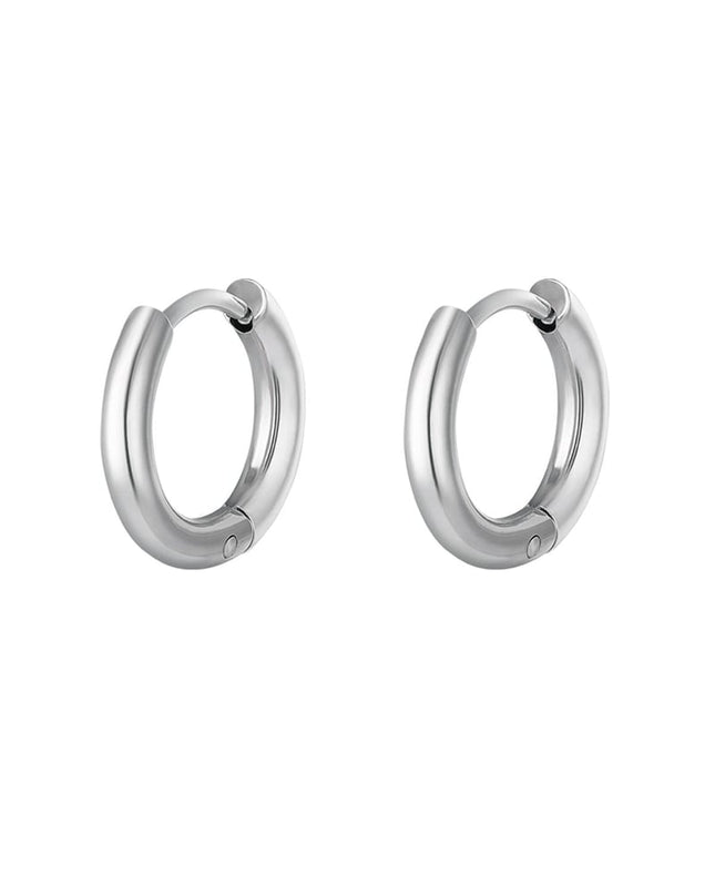 Creolen simpel S Zilver Stainless Steel