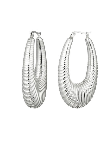 oorbellen stainless steel chique middel 