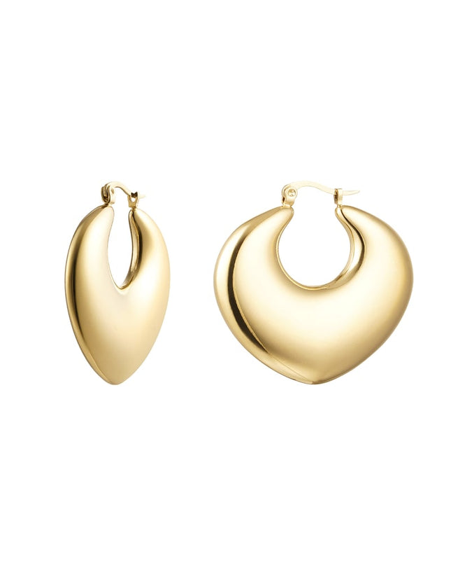 Oorbellen chique - Goud kleur Stainless Steel