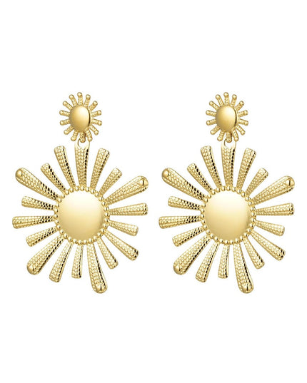 oorbellen stainless steel bloemen 