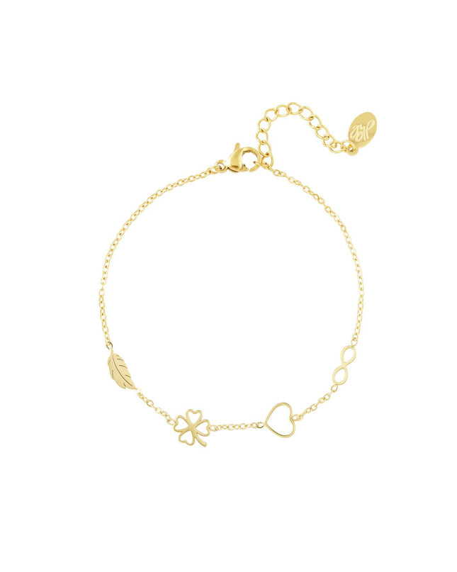 Armband bedels Goud kleur Stainless Steel