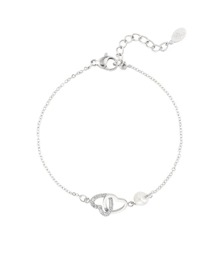 Armband forever hearts - Goud kleur Stainless Steel