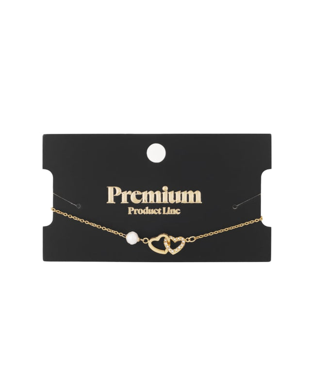 Armband forever hearts - Goud kleur Stainless Steel