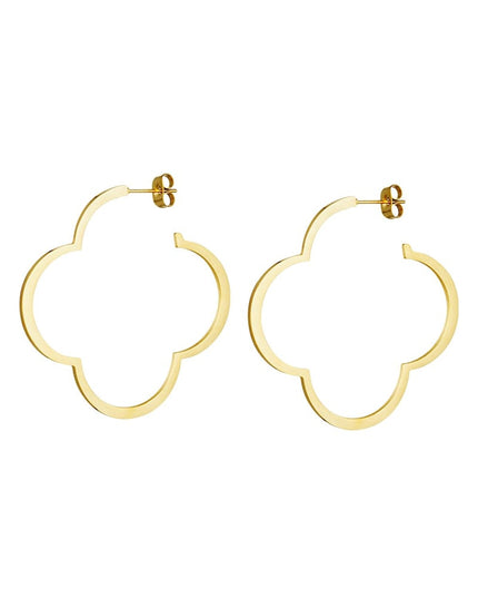 Oorstekers klaver Zilver Stainless Steel