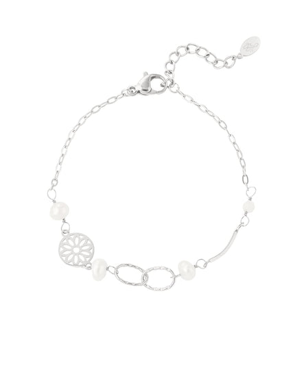 armband linked met parels