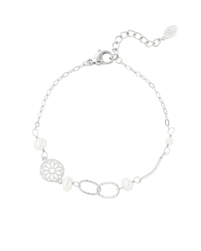 armband linked met parels