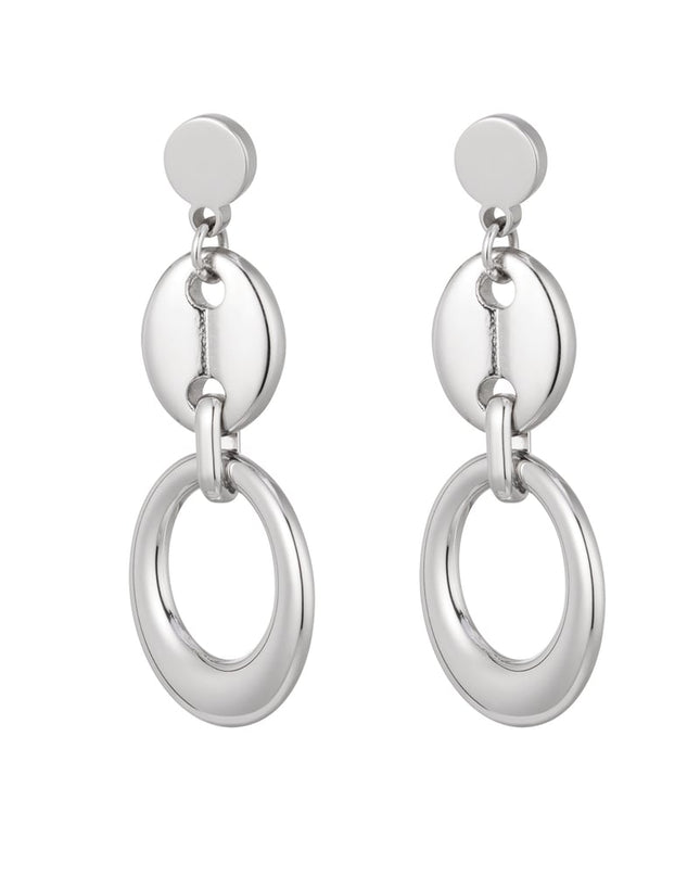 oorbellen schakel met knoopdetail