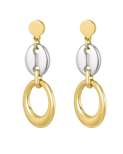 oorbellen schakel met knoopdetail