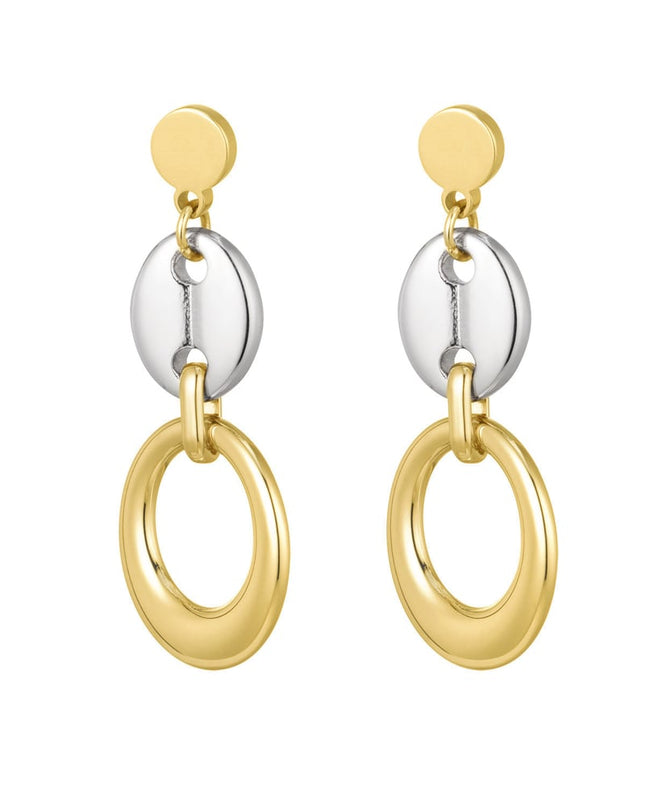 oorbellen schakel met knoopdetail