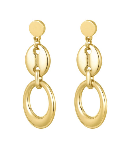 oorbellen schakel met knoopdetail