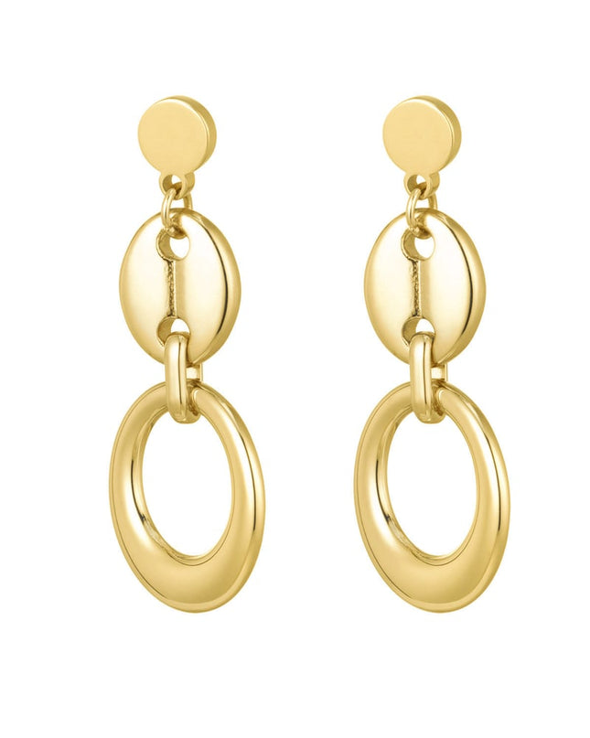 oorbellen schakel met knoopdetail