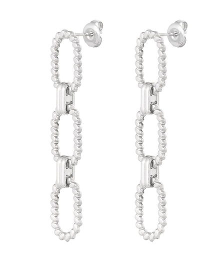 schakel oorbellen ribbel