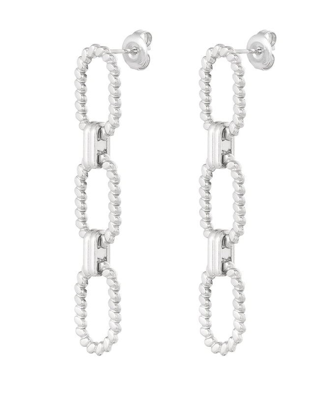 schakel oorbellen ribbel