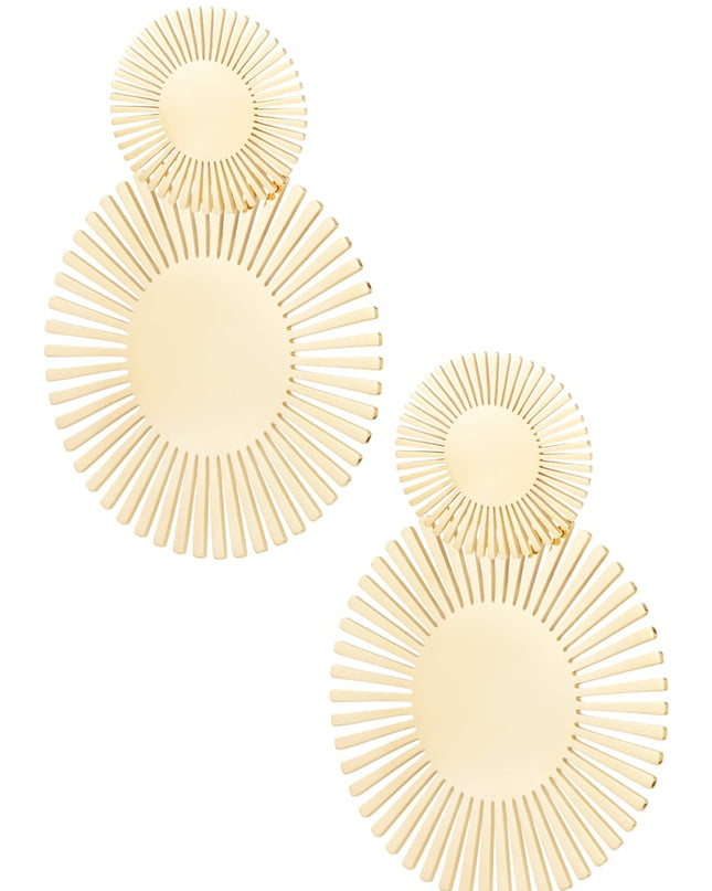 Oorbellen sun & sun - Goud kleur Stainless Steel