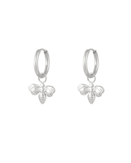 oorbellen met bedel "bij"