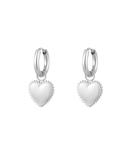 oorbellen versierd hart klein